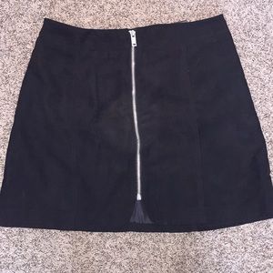 Black zip up skirt from H&M